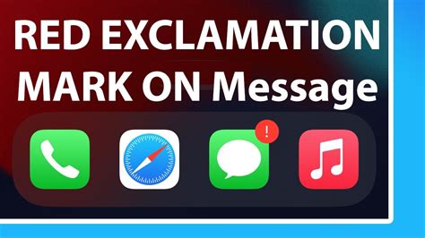 According to LoveLetterBox. . What does the red exclamation mark mean on iphone messages